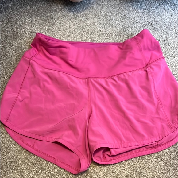 Lululemon Pink Speed up Mid-rise lined Short 4” - Picture 2 of 3